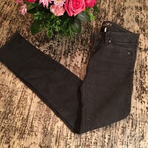 Loft Modern Skinny Stone washed Black, Sz 0